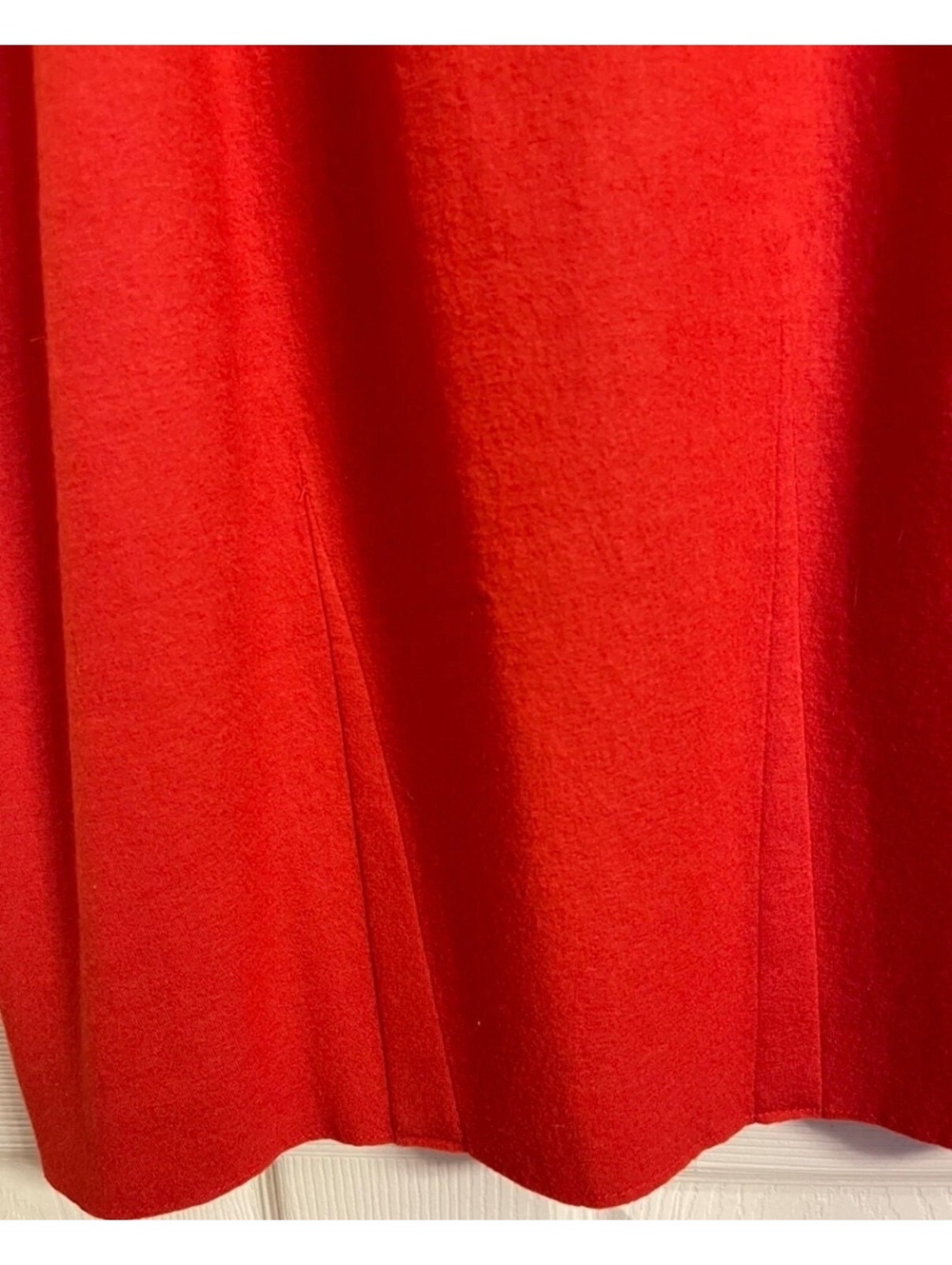 Eileen Fisher Woman Boiled Wool Jersey Shift Dress Red Poppy 2X Sleeveless - Picture 4 of 5